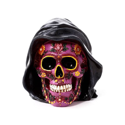 Day of the Dead Purple Skull with Hood - Gift Arch