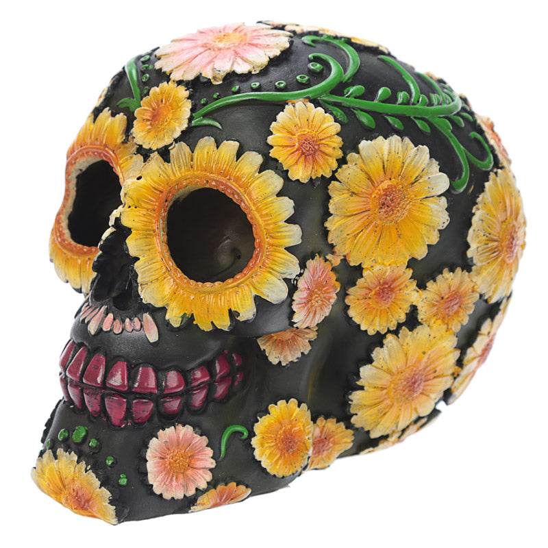 Day of the Dead Skull Head with Daisy Floral Motif - Gift Arch