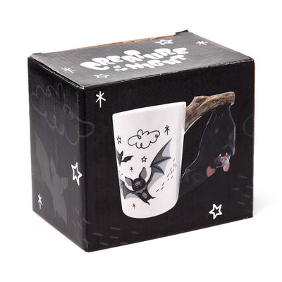 Bat Ceramic Shaped Handle Mug - Gift Arch