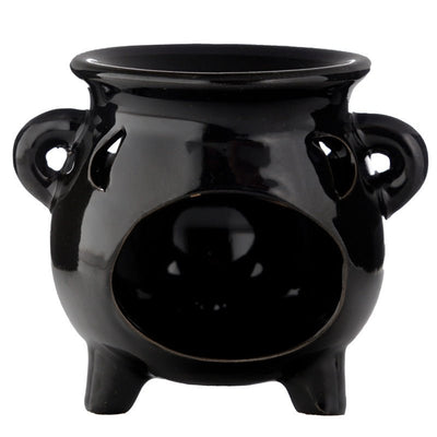 Eden Large Black Cauldron Oil Burner - Gift Arch
