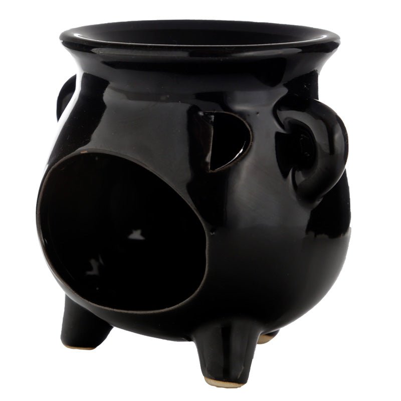 Eden Large Black Cauldron Oil Burner - Gift Arch