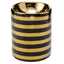 Eden Metallic Gold Stripe Ceramic Mini Oil Burner - Gift Arch