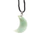 Healing Stone Gemstone Moon Shaped Pendant - Gift Arch