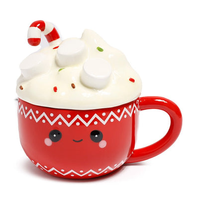 Hot Chocolate Foodiemals Ceramic Lidded Mug - Gift Arch