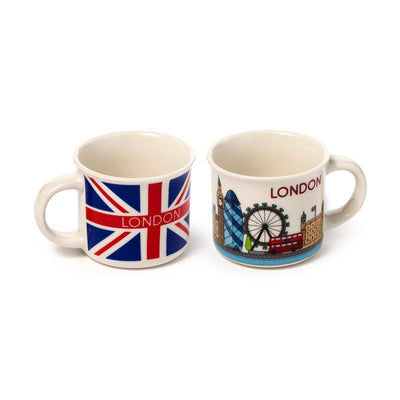 London Icons Set of 2 Porcelain Espresso Cups - Gift Arch