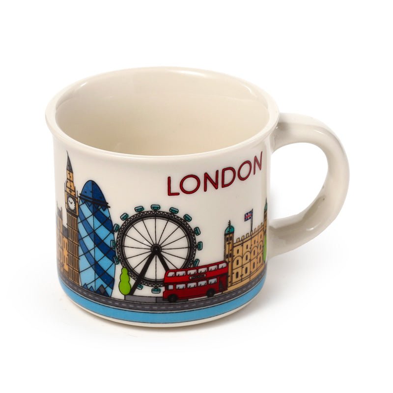 London Icons Set of 2 Porcelain Espresso Cups - Gift Arch