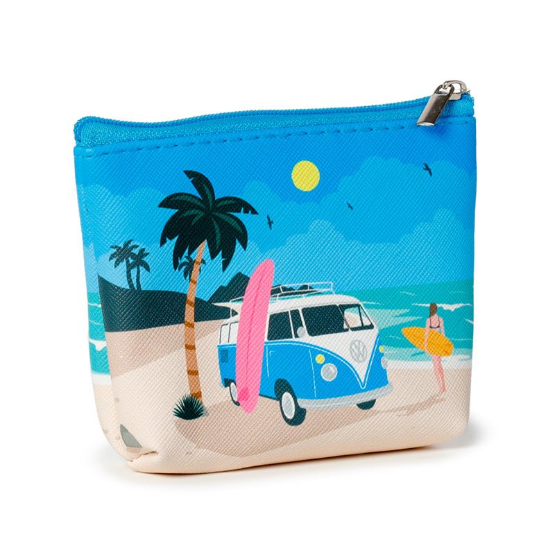Volkswagen VW T1 Camper Bus Waves are Calling PVC Purse - Gift Arch