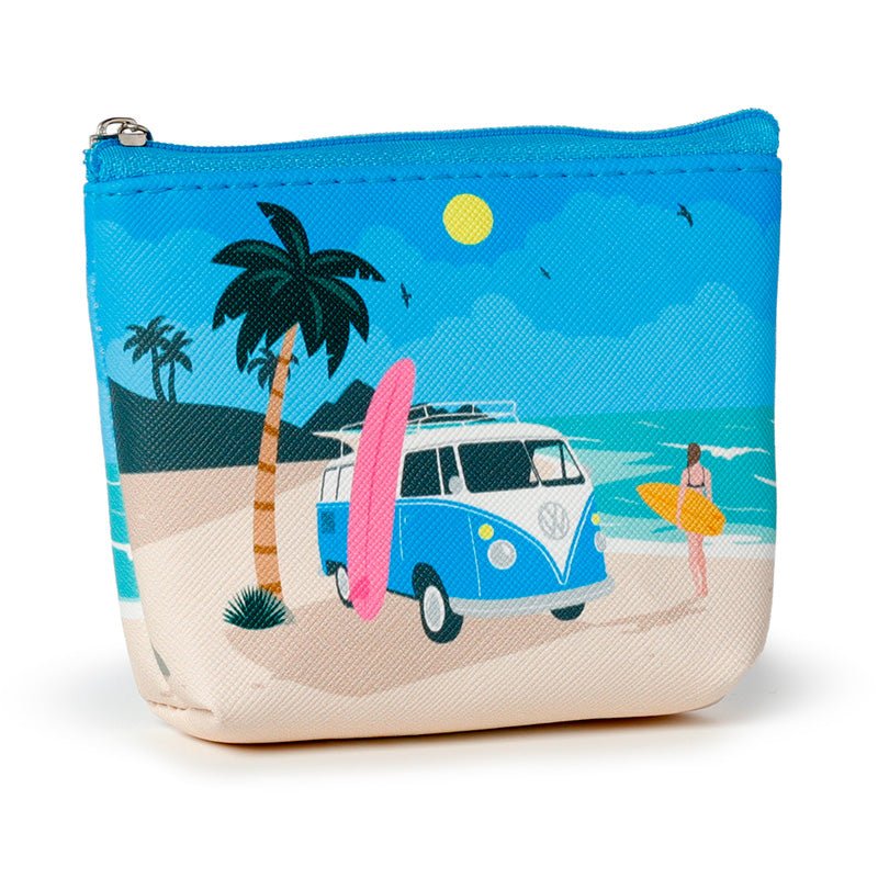 Volkswagen VW T1 Camper Bus Waves are Calling PVC Purse - Gift Arch
