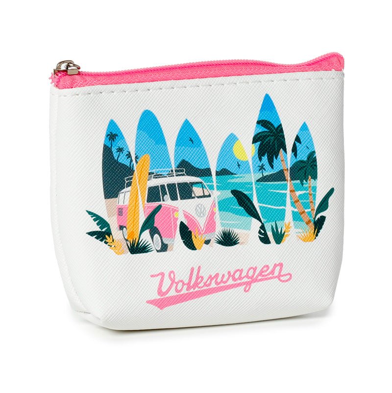 Volkswagen VW T1 Camper Bus Waves are Calling PVC Purse - Gift Arch