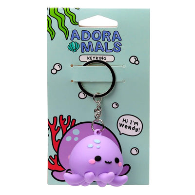 Wendy the Octopus Adoramals 3D PVC Keyring - Gift Arch