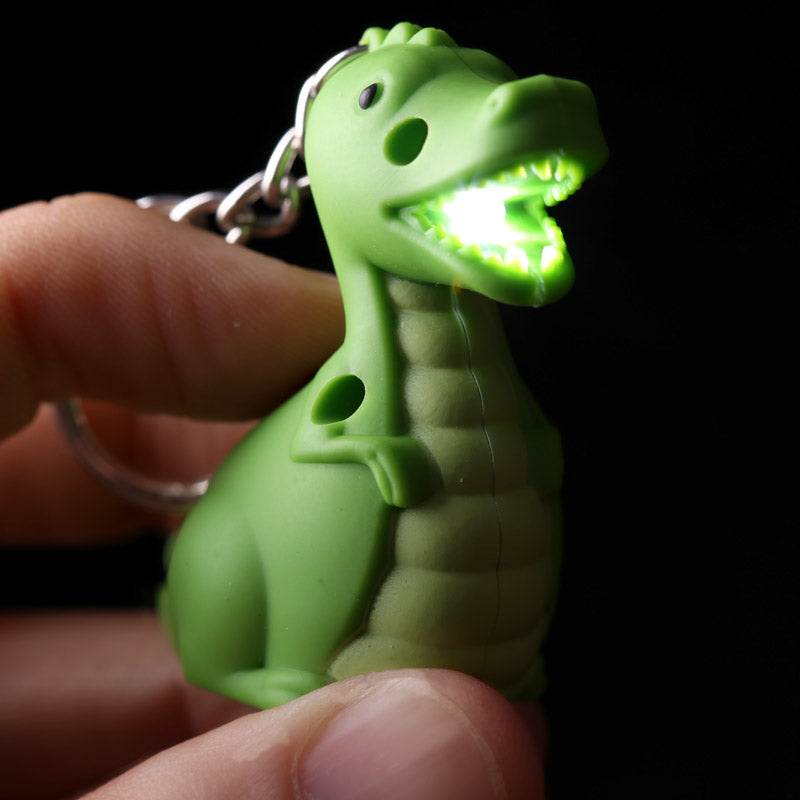 RAWR Roaring Dinosaur LED Keyring with Sound - Gift Arch