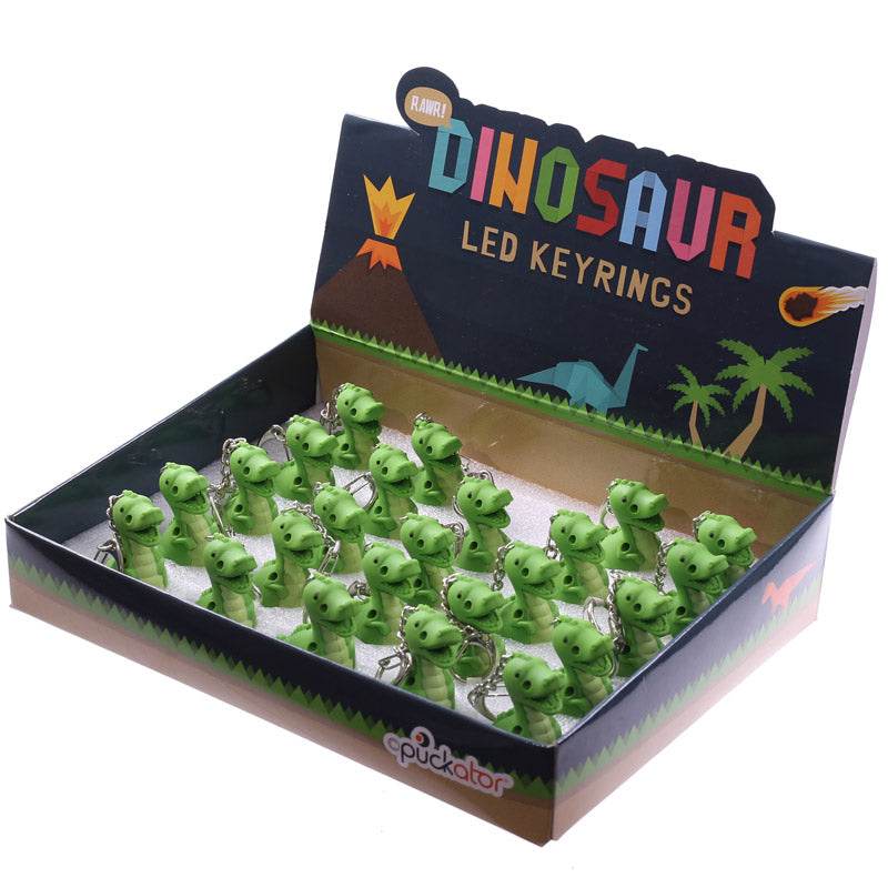 RAWR Roaring Dinosaur LED Keyring with Sound - Gift Arch