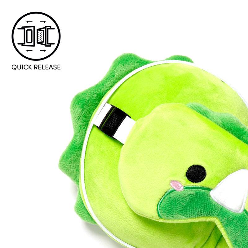 Relaxeazzz Adoramals Dinosaur Plush Travel Pillow & Eye Mask - Gift Arch