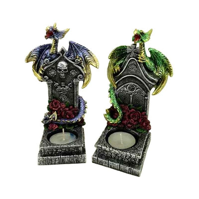 Dark Legends Guardian of the Dead Dragon Tea Light Candleholder - Gift Arch