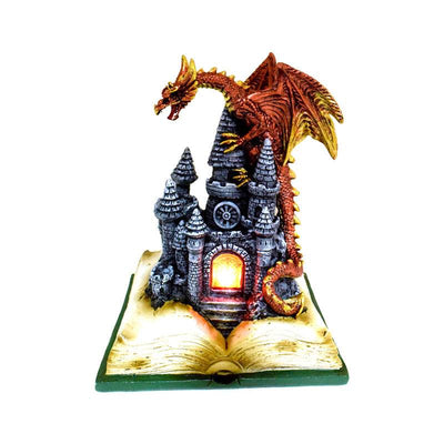 Dark Legends LED Enchanted Fairytale Castle Fire Dragon - Gift Arch