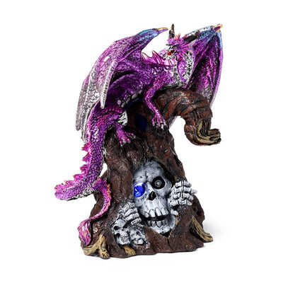 Dark Legends LED Keeper of the Death Gate Amethyst Dragon - Gift Arch