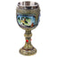 Decorative Celtic Painted Effect Dragon Goblet - Gift Arch