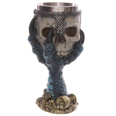 Decorative Dragons Claw & Warrior Skull Goblet - Gift Arch