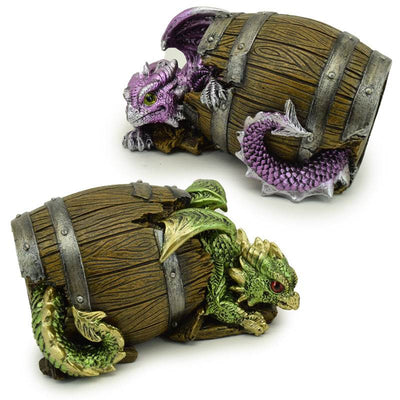 Elements Baby Dragon in Barrel - Gift Arch