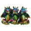 Rainbow Dragon Metallic Hear No See No Speak No Evil - Gift Arch