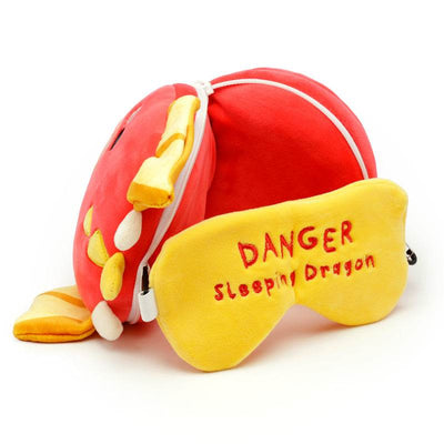 Relaxeazzz Adoramagics Dragon Plush Travel Pillow & Eye Mask - Gift Arch