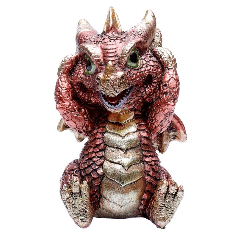 Set of 3 Elements Baby Dragon Hear No Speak No See No Evil - Gift Arch