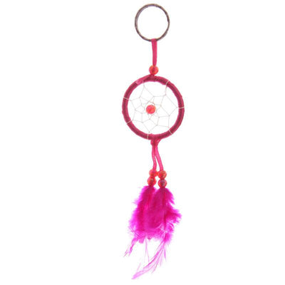 Bright Mini Feather Dreamcatcher Keyring - Gift Arch