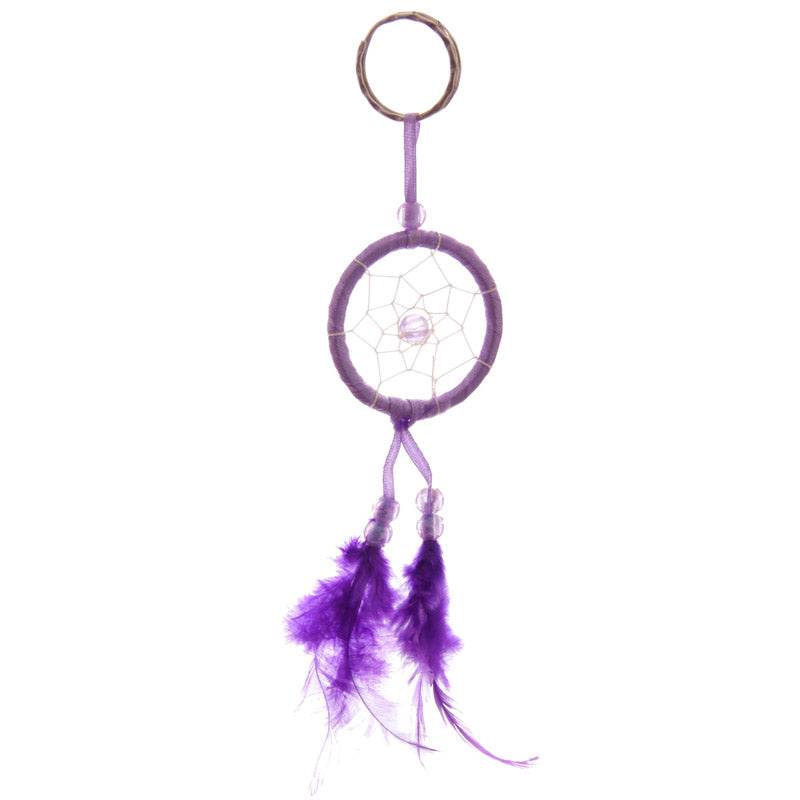 Bright Mini Feather Dreamcatcher Keyring - Gift Arch