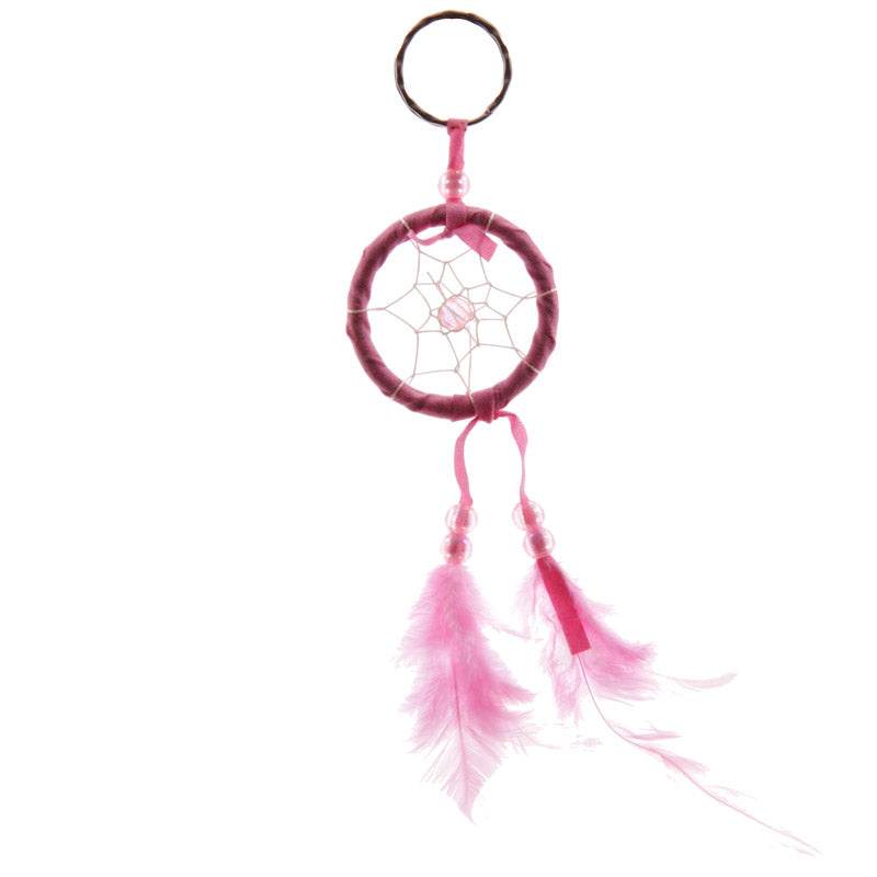 Bright Mini Feather Dreamcatcher Keyring - Gift Arch