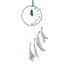 White Sickle Crescent Moon Dreamcatcher with Agate Charm - Gift Arch