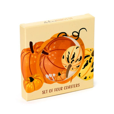 Autumn Harvest Set of 4 Cork Coasters - Gift Arch