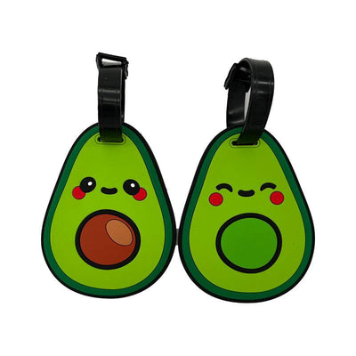 Foodiemals Avocado PVC Luggage Tag Set of 2 - Gift Arch