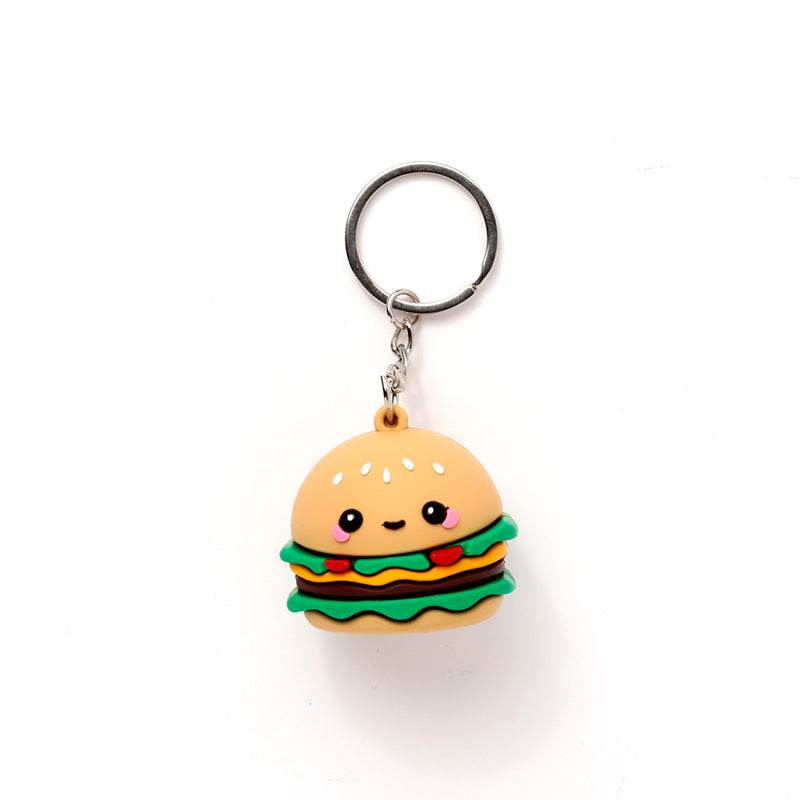 Hammy the Burger Foodiemals 3D PVC Keyring - Gift Arch