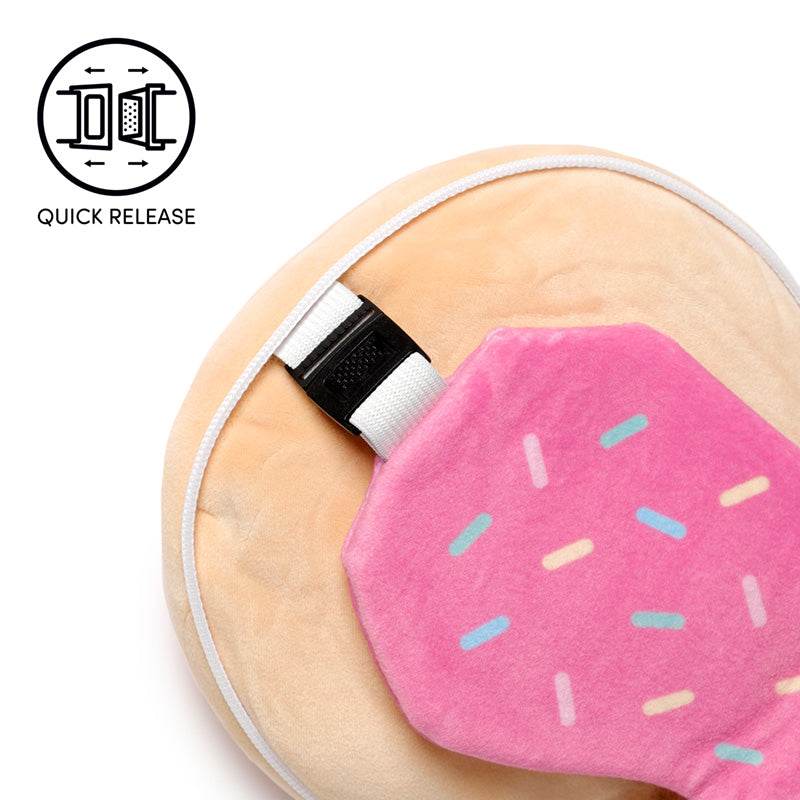 Relaxeazzz Adorasnacks Donut Plush Travel Pillow & Eye Mask - Gift Arch