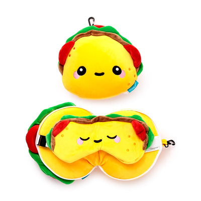 Relaxeazzz Foodiemals Frida the Taco Travel Pillow & Eye Mask - Gift Arch