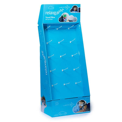 15 Hook FSDU Display Unit for Relaxeazzz Travel Pillows & Eye Masks - Gift Arch