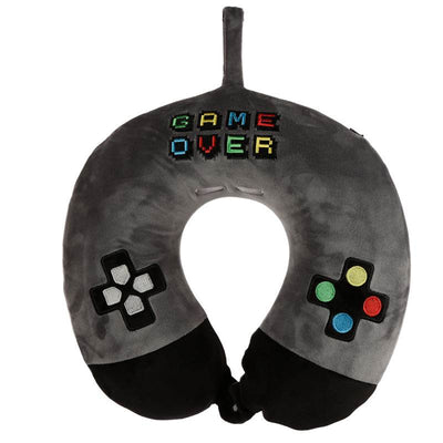 Relaxeazzz Game Over Plush Memory Foam Travel Pillow - Gift Arch