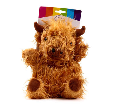 Highland Coo Cow Microwavable Plush Lavender Heat Pack - Gift Arch