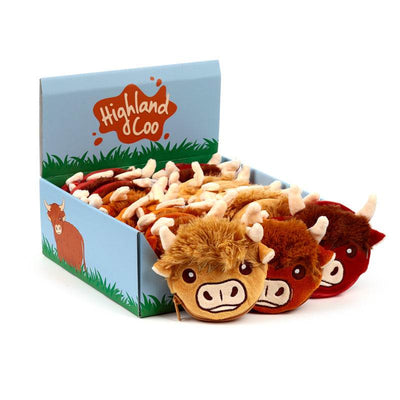 Highland Coo Cow Mini Change Plush Purse - Gift Arch