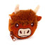 Highland Coo Cow Mini Change Plush Purse - Gift Arch