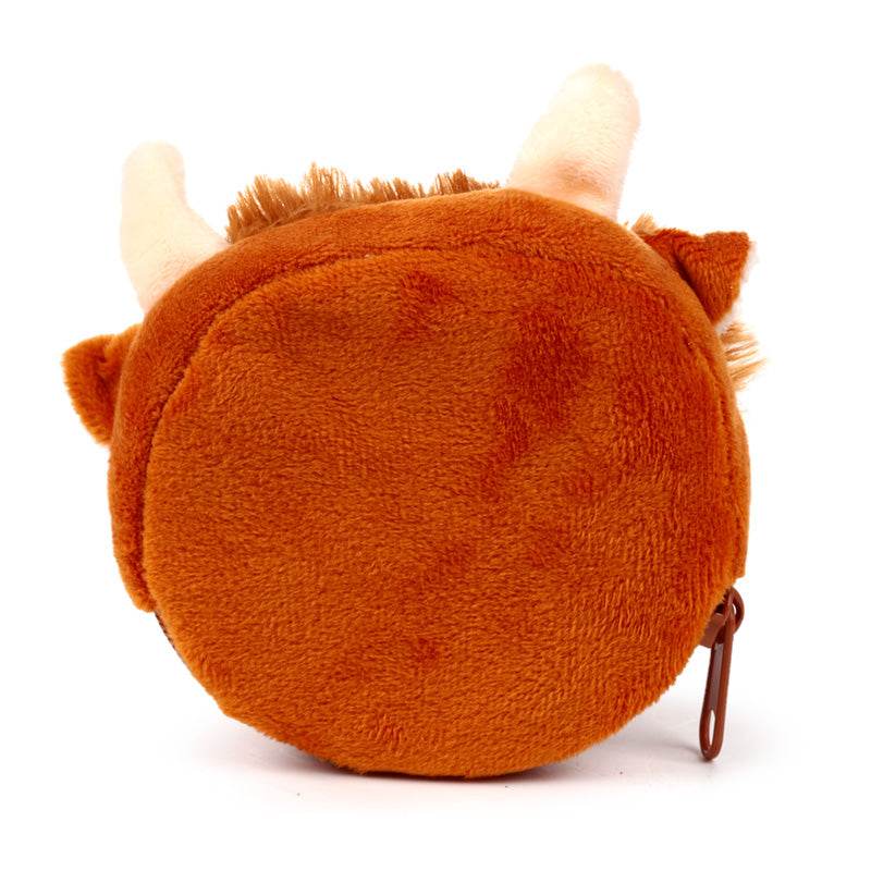 Highland Coo Cow Mini Change Plush Purse - Gift Arch