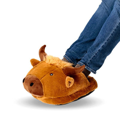 Highland Coo Giant Single Slipper Foot Warmer - Gift Arch