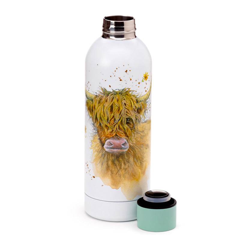 Jan Pashley Highland Coo Cow Hot & Cold Drinks Bottle 530ml - Gift Arch