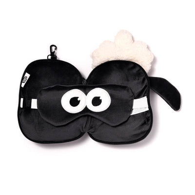 Relaxeazzz Shaun the Sheep Plush Travel Pillow & Eye Mask - Gift Arch