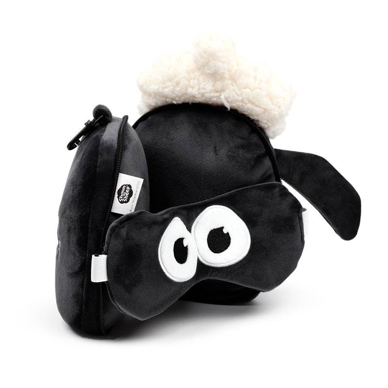 Relaxeazzz Shaun the Sheep Plush Travel Pillow & Eye Mask - Gift Arch