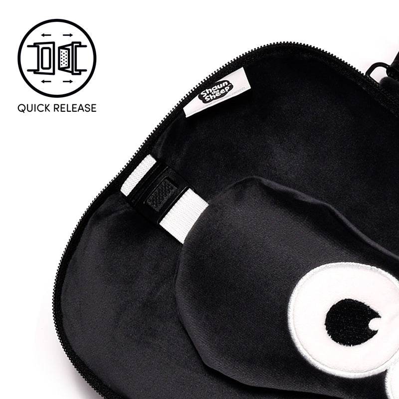 Relaxeazzz Shaun the Sheep Plush Travel Pillow & Eye Mask - Gift Arch