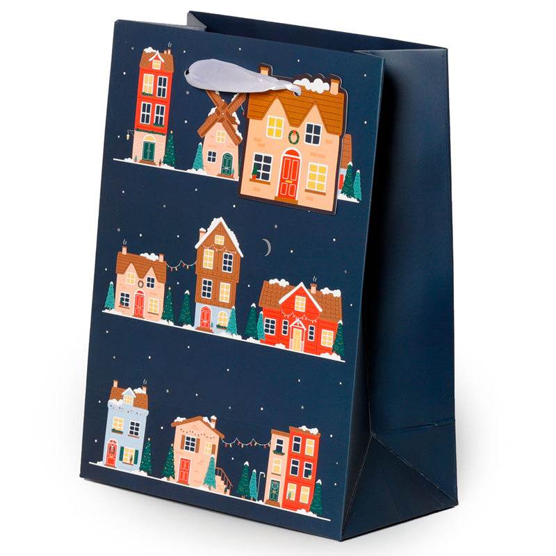 Christmas Village Gift Bag Medium - Gift Arch