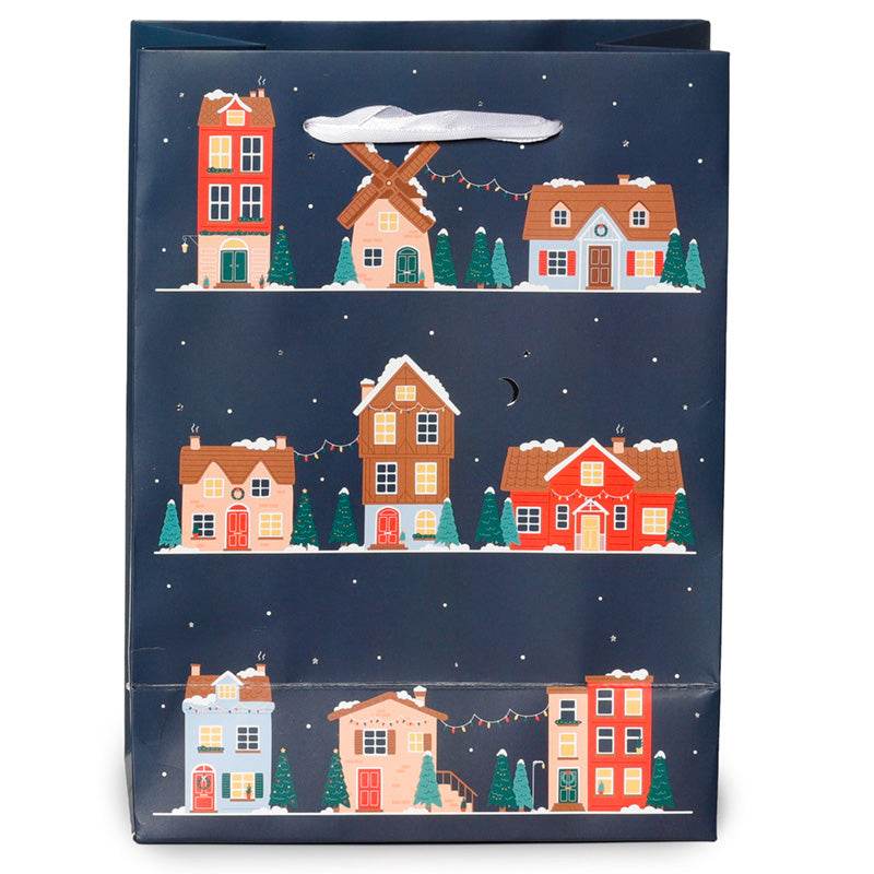 Christmas Village Gift Bag Medium - Gift Arch