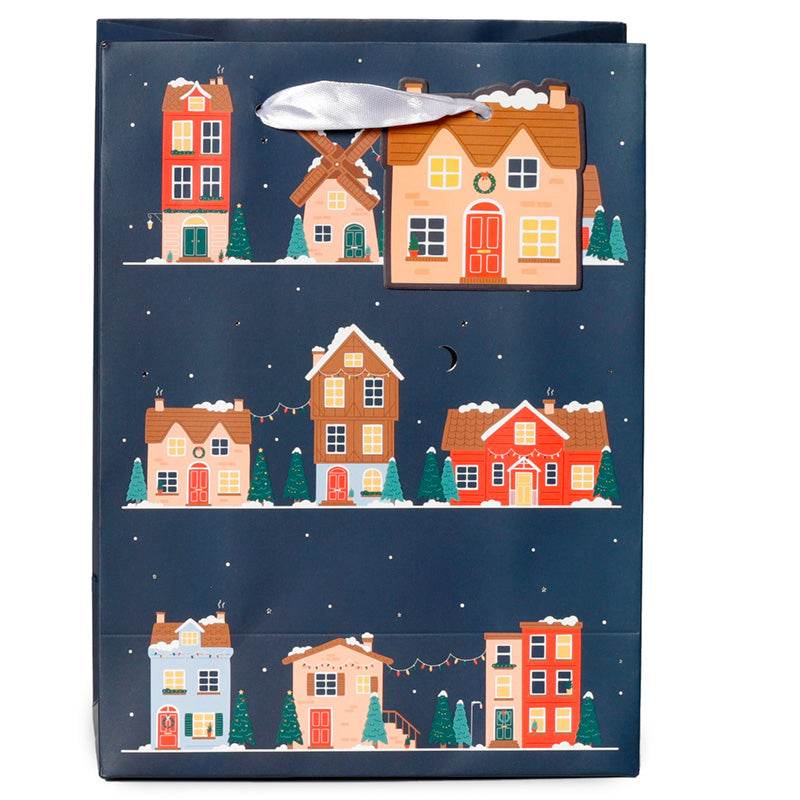 Christmas Village Gift Bag Medium - Gift Arch