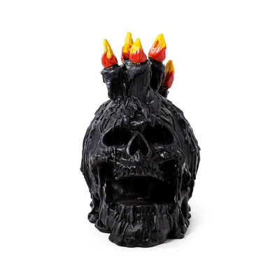 Black Screaming Skull with Candles & Melted Wax - Gift Arch